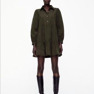 Zara corduroy mini dress